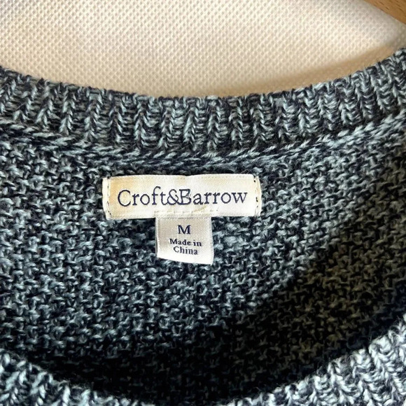 Croft & Barrow Marled Knit Scoop Neck Sweater Size Medium - Picture 5 of 8